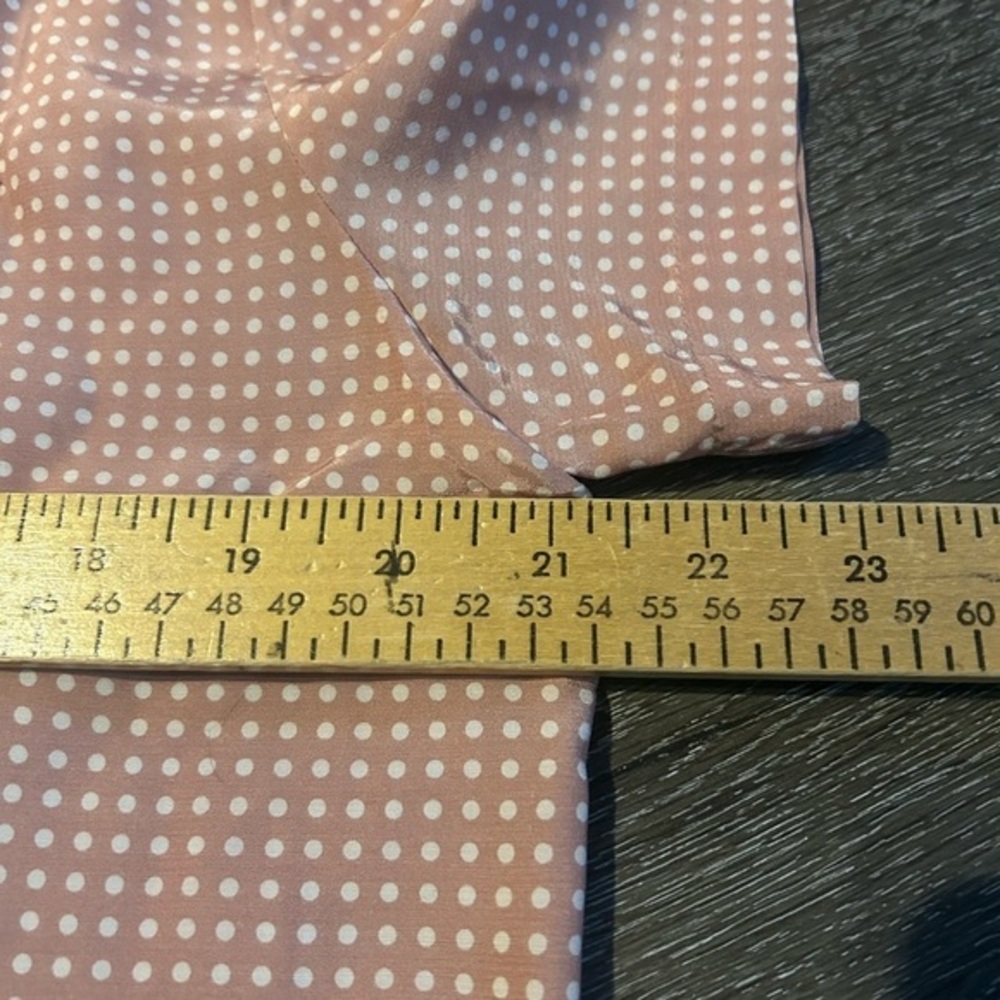 Solid & Striped Dahlia Top Baby Polkadot Taupe Button Front Collared Large - Picture 7 of 8